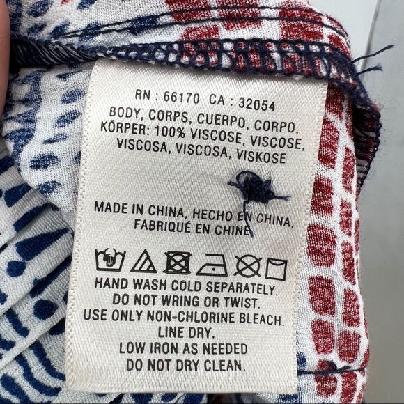 ANTHROPOLOGIE Hei Hei Blue & Red Printed Nouveau Harem Jogger Pants - Picture 12 of 15